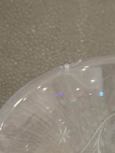 Antique-Etched-Glass-Trumpet-Vase-with-Square-Base-second-image-2