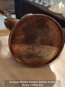 Antique-Middle-Eastern-Dallah-Arabic-Brass-Coffee-Pot-second-image