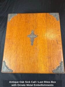 Antique-Oak-Sick-Call-or-Last-Rites-Box-with-Ornate-Metal-Embellishments