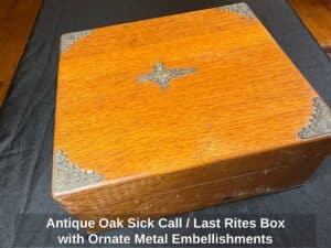 Antique-Oak-Sick-Call-or-Last-Rites-Box-with-Ornate-Metal-Embellishments-third-image