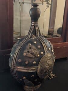 Antique-Ottoman-Islamic-Flask-or-Canteen-with-St.-George-Motif-fifth-image