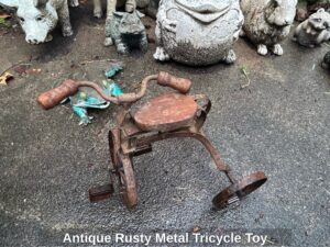 Antique-Rusty-Metal-Tricycle-Toy