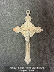 Antique-Silver-Plated-Crucifix-with-Corpus-Christi