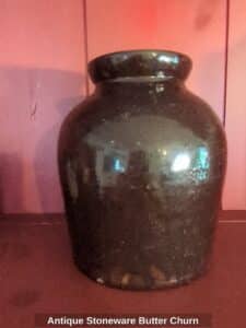 Antique-Stoneware-Butter-Churn