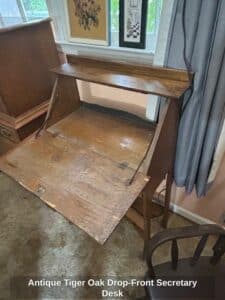 Antique-Tiger-Oak-Drop-Front-Secretary-Desk-second-image