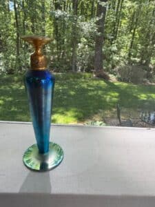 Art-Glass-Pedestal-Vase-Fenton-Favrene