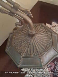 Art-Nouveau-Table-Lamp-with-Frosted-Glass-Shade-second-image