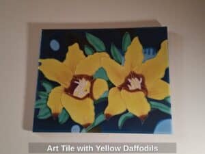 Art-Tile-with-Yellow-Daffodils