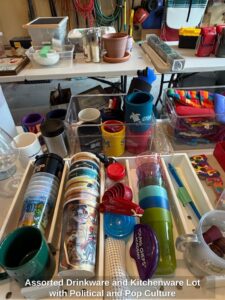 Assorted-Drinkware-and-Kitchenware-Lot-with-Political-and-Pop-Culture-Memorabilia