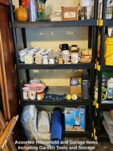 Assorted-Household-and-Garage-Items-Including-Garden-Tools-and-Storage-sixth-image