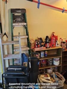 Assorted-Household-and-Garage-Items-Including-Garden-Tools-and-Storage-third-image