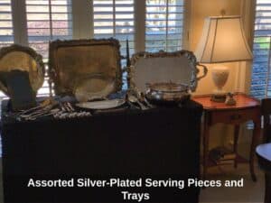 Assorted-Silver-Plated-Serving-Pieces-and-Trays
