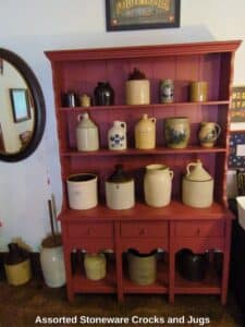 Assorted-Stoneware-Crocks-and-Jugs