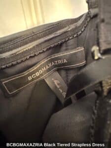 BCBGMAXAZRIA-Black-Tiered-Strapless-Dress-second-image