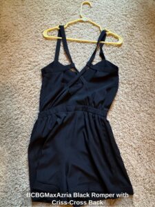 BCBGMaxAzria-Black-Romper-with-Criss-Cross-Back-third-image