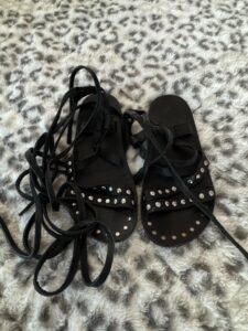 Black-Leather-Gladiator-Sandals-with-Silver-Studs-by-CIANA