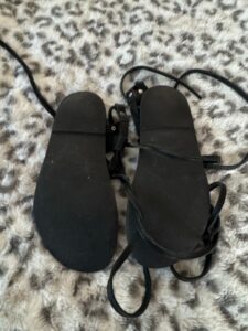 Black-Leather-Gladiator-Sandals-with-Silver-Studs-by-CIANA-second-image