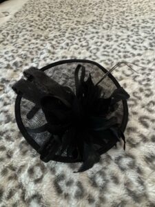 Black-Sinamay-Fascinator-Hat-with-Feathers-and-Bow-by-C.C.-EXCLUSIVES-second-image