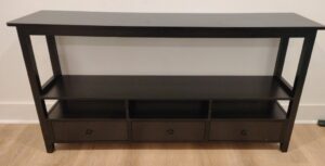 Black-Wood-Media-Console-with-Drawers-and-Open-Shelves-second-image