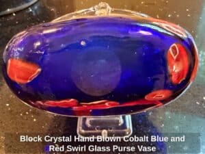 Block-Crystal-Hand-Blown-Cobalt-Blue-and-Red-Swirl-Glass-Purse-Vase-fourth-image