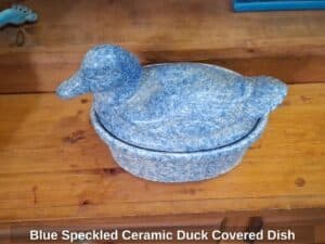 Blue-Speckled-Ceramic-Duck-Covered-Dish-second-image