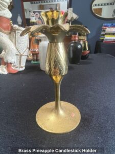 Brass-Pineapple-Candlestick-Holder