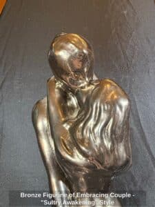 Bronze-Figurine-of-Embracing-Couple-Sultry-Awakening-Style-third-image