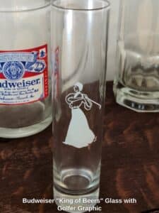 Budweiser-King-of-Beers-Glass-with-Golfer-Graphic