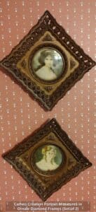 Cameo-Creation-Portrait-Miniatures-in-Ornate-Diamond-Frames-Set-of-