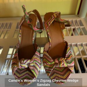 Candies-Womens-Zigzag-Chevron-Wedge-Sandals