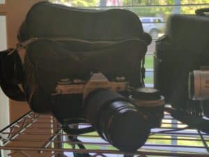 Canon-AT-mm-SLR-Camera-with-Vivitar-mm-Lens