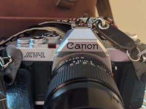 Canon-AV-mm-Film-Camera-with-Canon-FD-mm-f-or-.-Lens-and-Leather-Bag-fourth-image
