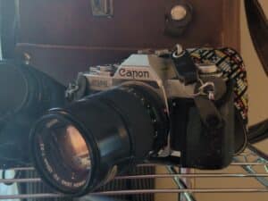 Canon-AV-mm-Film-Camera-with-Canon-FD-mm-f-or-.-Lens-and-Leather-Bag-second-image