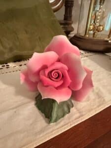 Capodimonte-Porcelain-Rose-Figurine-second-image