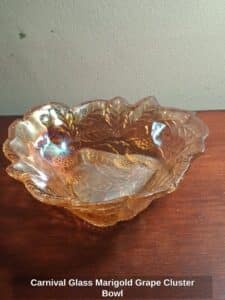 Carnival-Glass-Marigold-Grape-Cluster-Bowl