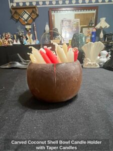 Carved-Coconut-Shell-Bowl-Candle-Holder-with-Taper-Candles