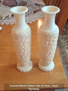 Carved-Resin-Vases-Set-of-Two-Ivory-Dynasty
