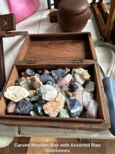 Carved-Wooden-Box-with-Assorted-Raw-Gemstones
