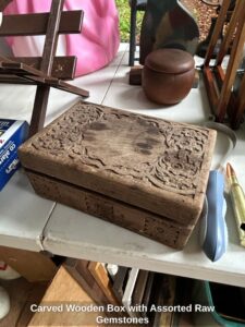 Carved-Wooden-Box-with-Assorted-Raw-Gemstones-second-image