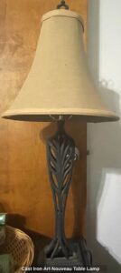 Cast-Iron-Art-Nouveau-Table-Lamp