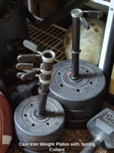 Cast-Iron-Weight-Plates-with-Spring-Collars