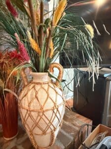 Ceramic-Amphora-Vase-with-Rattan-Weave-and-Faux-Botanicals