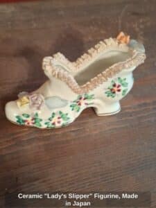Ceramic-Ladys-Slipper-Figurine-Made-in-Japan-second-image