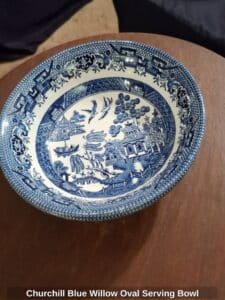 Churchill-Blue-Willow-Oval-Serving-Bowl