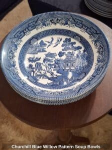 Churchill-Blue-Willow-Pattern-Soup-Bowls