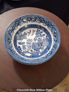 Churchill-Blue-Willow-Plate