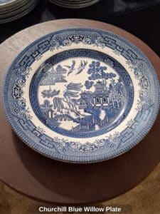 Churchill-Blue-Willow-Plate-B