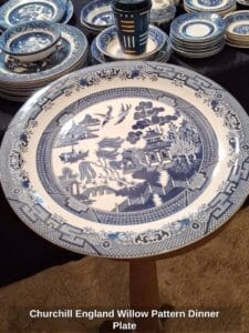 Churchill-England-Willow-Pattern-Dinner-Plate
