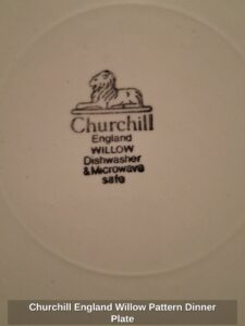 Churchill-England-Willow-Pattern-Dinner-Plate-second-image