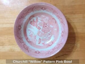 Churchill-Willow-Pattern-Pink-Bowl